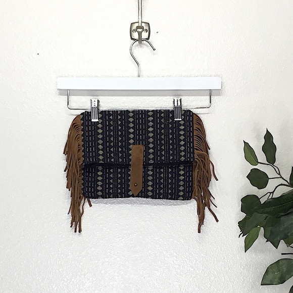 Boho Fold Over Clutch Bag - Picture 1 of 5
